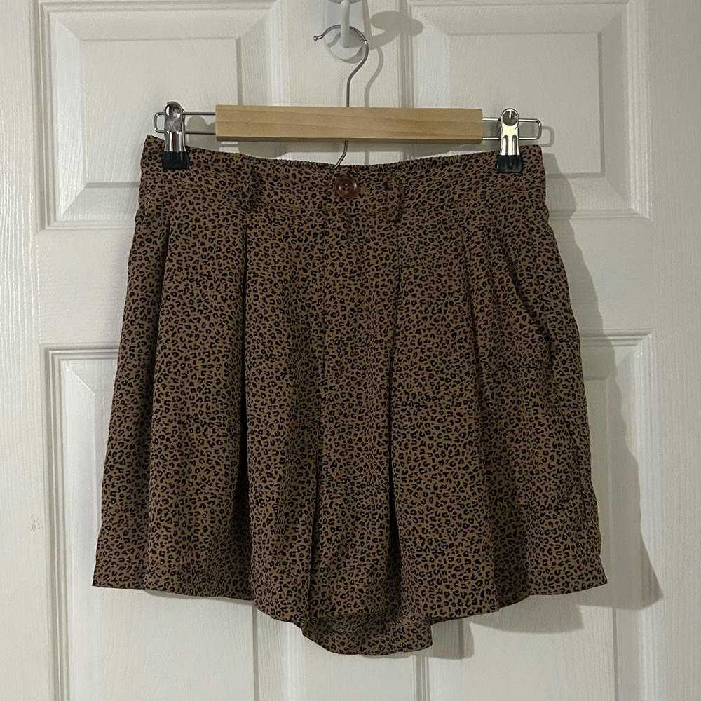 Leopard print shorts